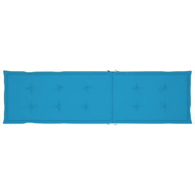 vidaXL Pernă de șezlong, albastru, (75+105)x 50x3 cm
