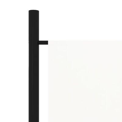 vidaXL Paravan de cameră cu 3 panouri, alb, 150 x 180 cm