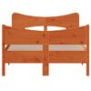 vidaXL Cadru pat fără saltea, maro ceruit, 120x200 cm, lemn masiv pin