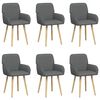 vidaXL Scaune de dining 6 buc. Țesătură Gri &icirc;nchis 56,5 x 50 x 87,5 cm