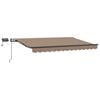 vidaXL Copertină retractabilă Gri taupe 450 &times; 350 cm
