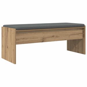 vidaXL Bancă pentru hol cu pernă Stejar Artizanal 103 x 38 x 40 cm