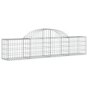 vidaXL Coș gabion arcuit, 200x30x40/60 cm, fier galvanizat