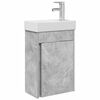 vidaXL Unitate de baie cu robinet Gri Beton 40,5 x 22,5 x 62 cm