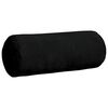 vidaXL Perne Bolster 2 pcs Negru Ø 15 x 40 cm Țesătură din microfibră