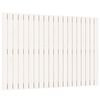 vidaXL Tăblie de pat pentru perete, alb, 127,5x3x90 cm, lemn masiv pin