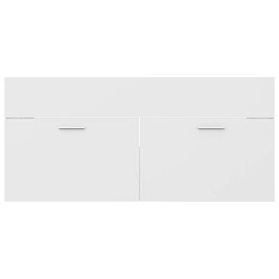 vidaXL Dulap pentru chiuvetă, alb, 100x38,5x46 cm, PAL