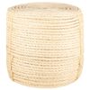 vidaXL Fr&acirc;nghie, 25 m, sisal 100%, 8 mm