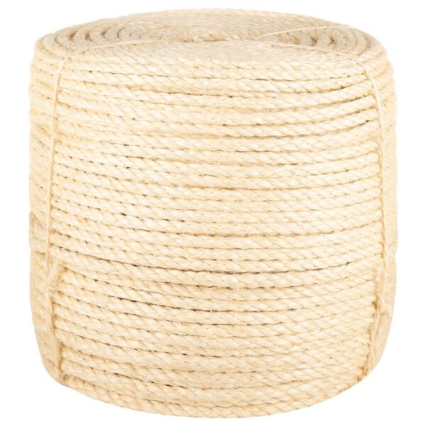 vidaXL Fr&acirc;nghie, 25 m, sisal 100%, 8 mm