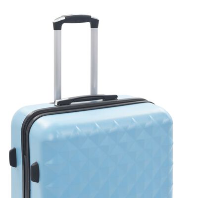vidaXL Set valiză carcasă rigidă, 3 buc., albastru, ABS