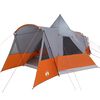vidaXL Cort Teepee pentru 8 Persoane 8 persoană Gri și Portocalie