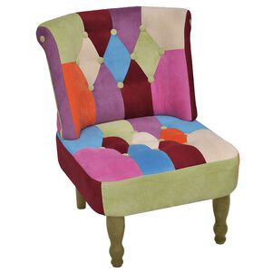 vidaXL Fotoliu franțuzesc, model mozaic, material textil