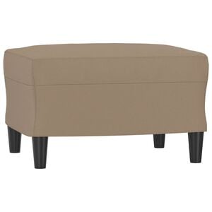 vidaXL Taburet, cappuccino, 60x50x41 cm, piele ecologică