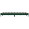 vidaXL Cadru de pat fără saltea verde &icirc;nchis 120x220 cm catifea