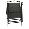 vidaXL Scaune pliante de grădină, 2 buc., gri melange, oțel/textilene