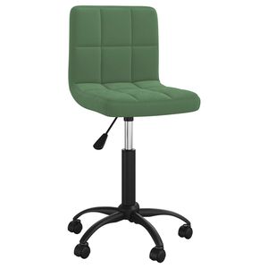 vidaXL Scaun de birou pivotant, verde &icirc;nchis, catifea