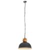 vidaXL Lampă suspendată industrială, gri, 42 cm, mango, E27, rotund