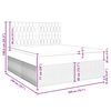 vidaXL Pat box spring cu saltea, roz, 200x200 cm, catifea