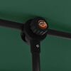 vidaXL Umbrelă de soare de grădină, stâlp aluminiu, verde, 2x1,5 cm
