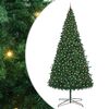 vidaXL Brad de Crăciun cu lumini decorative cu coarde Verde 400 cm PVC