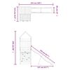 vidaXL Set de joacă pentru exterior, lemn masiv de pin