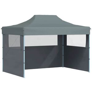 vidaXL Cort de petrecere pliabil cu 3 pereți, antracit, 3 x 4 m, oțel