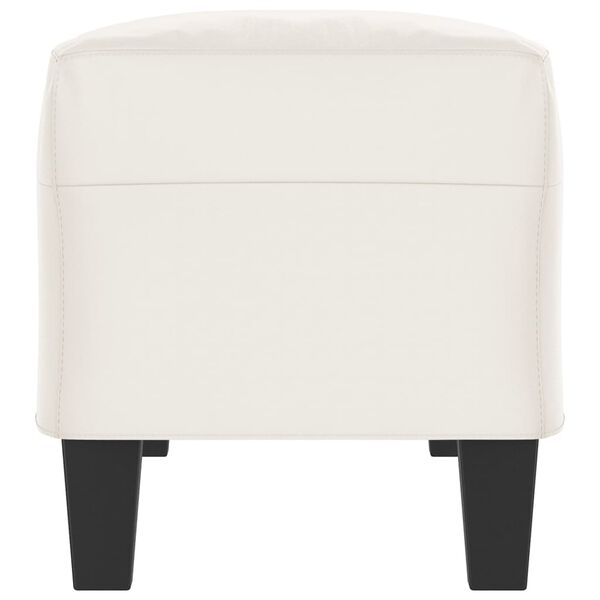 vidaXL Bancă, bej, 100x35x41 cm, țesătură microfibră