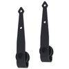 vidaXL Set glisare ușă mini pentru dulap, oțel carbon, 152 cm