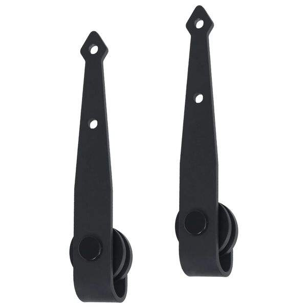 vidaXL Set glisare ușă mini pentru dulap, oțel carbon, 152 cm