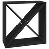 vidaXL Dulap de vinuri, negru, 62x25x62 cm, lemn masiv de pin