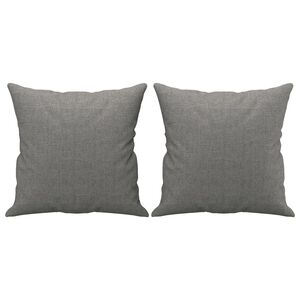 vidaXL Perne decorative, 2 buc., gri &icirc;nchis, 40x40 cm, textil