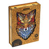 UNIDRAGON Puzzle din lemn 308 piese Fiery Fox, King size, 27x40 cm