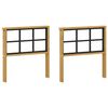 vidaXL Modul cotiere 2 pcs Alb 60 x 6 x 61 cm Lemn Solid de Acacia