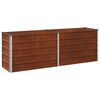 vidaXL Pat de grădină ridicat Ruginit 160 x 40 x 55 cm corton