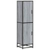 vidaXL Dulap nalt gri Sonoma 35,5x35x139 cm lemn prelucrat