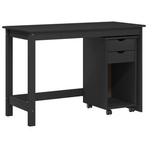 vidaXL Set birou și cabinet 2 buc. Gri Lemn masiv de pin