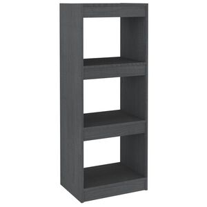 vidaXL Bibliotecă/Separator cameră gri 40x30x103,5 cm lemn masiv pin