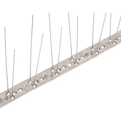 vidaXL Set bandă cu țepi antipăsări cu 2 rânduri, 20 buc., oțel, 10 m