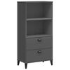 vidaXL Bibliotecă &bdquo;VIKEN&rdquo;, gri antracit, 60x35x123 cm, lemn prelucrat
