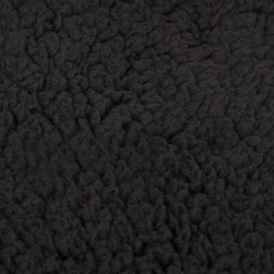vidaXL Saltea ergonomică pat de câini negru 60x42 cm aspect in/fleece