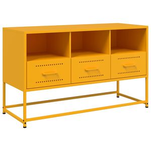vidaXL Dulap TV, galben muștar, 100,5x39x60,5 cm, oțel