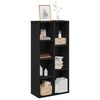 vidaXL Bibliotecă Stejar Negru 50 x 25 x 102 cm
