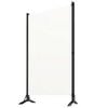 vidaXL Paravan de cameră cu 3 panouri, alb, 260 x 180 cm, textil