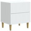 vidaXL Dulap de noapte cu sertar Alb 43 x 34,5 x 48 cm Lemn prelucrat