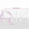 vidaXL St&acirc;lp de gard. Gri 25 x 0,4 m (plasă de 36 mm) Oțel și PVC