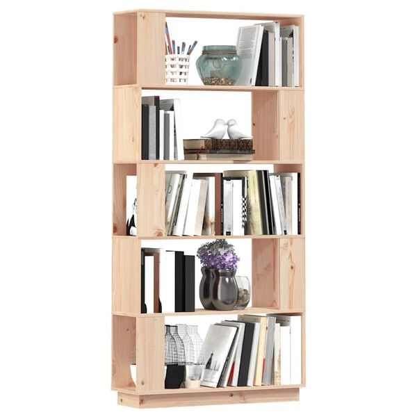 vidaXL Bibliotecă/Separator cameră, 80x25x132 cm lemn masiv pin