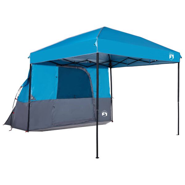 vidaXL Set Cort pentru Camping 2 pcs albastru Tafetă și Material