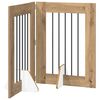 vidaXL Poartă pentru c&acirc;ini pliabilă cu suporturi 2 pcs 120,5 cm