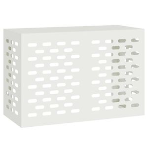 vidaXL Husă pentru aer condiționat Alb 90 x 40 x 60 cm Oțel