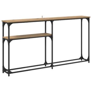 vidaXL MasaConsole Stejar Artizanal 145 x 22,5 x 75 cm Lemn prelucrat
